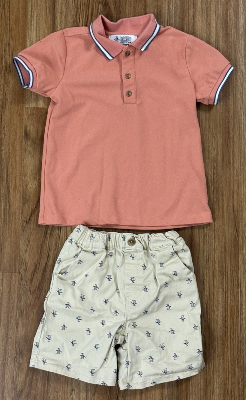 Original Penguin BToddler oy Shirt And Shorts Set - Size 5
